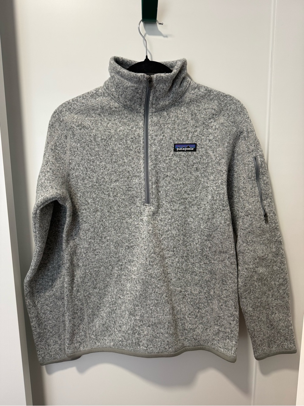 Patagonia Men's Heather Gray Half-Zip Fleece Pullover